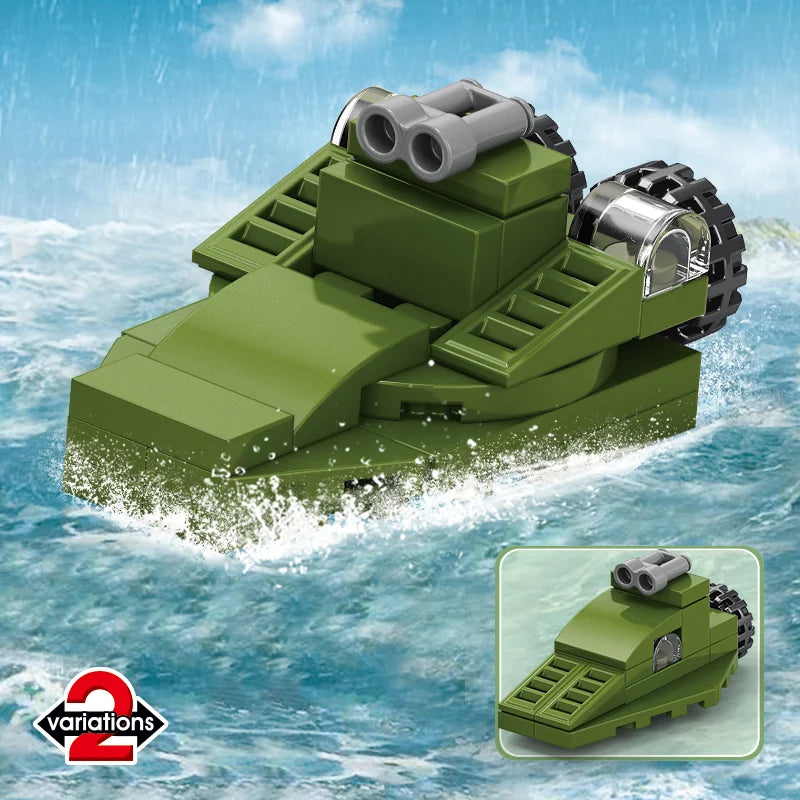 Image of a green Destroyer Building Block