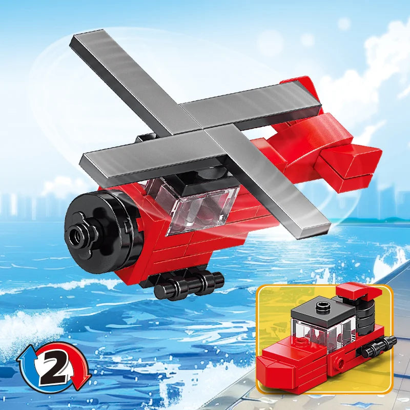 Image of Fire rescue Building block.
