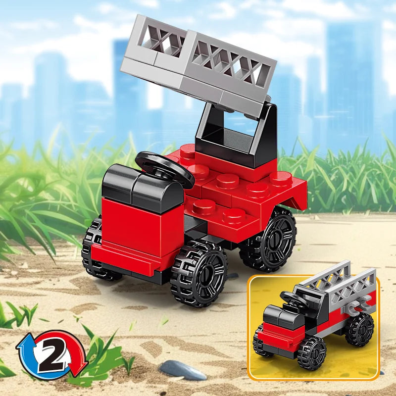 Image of Ladder Truck Building Block.