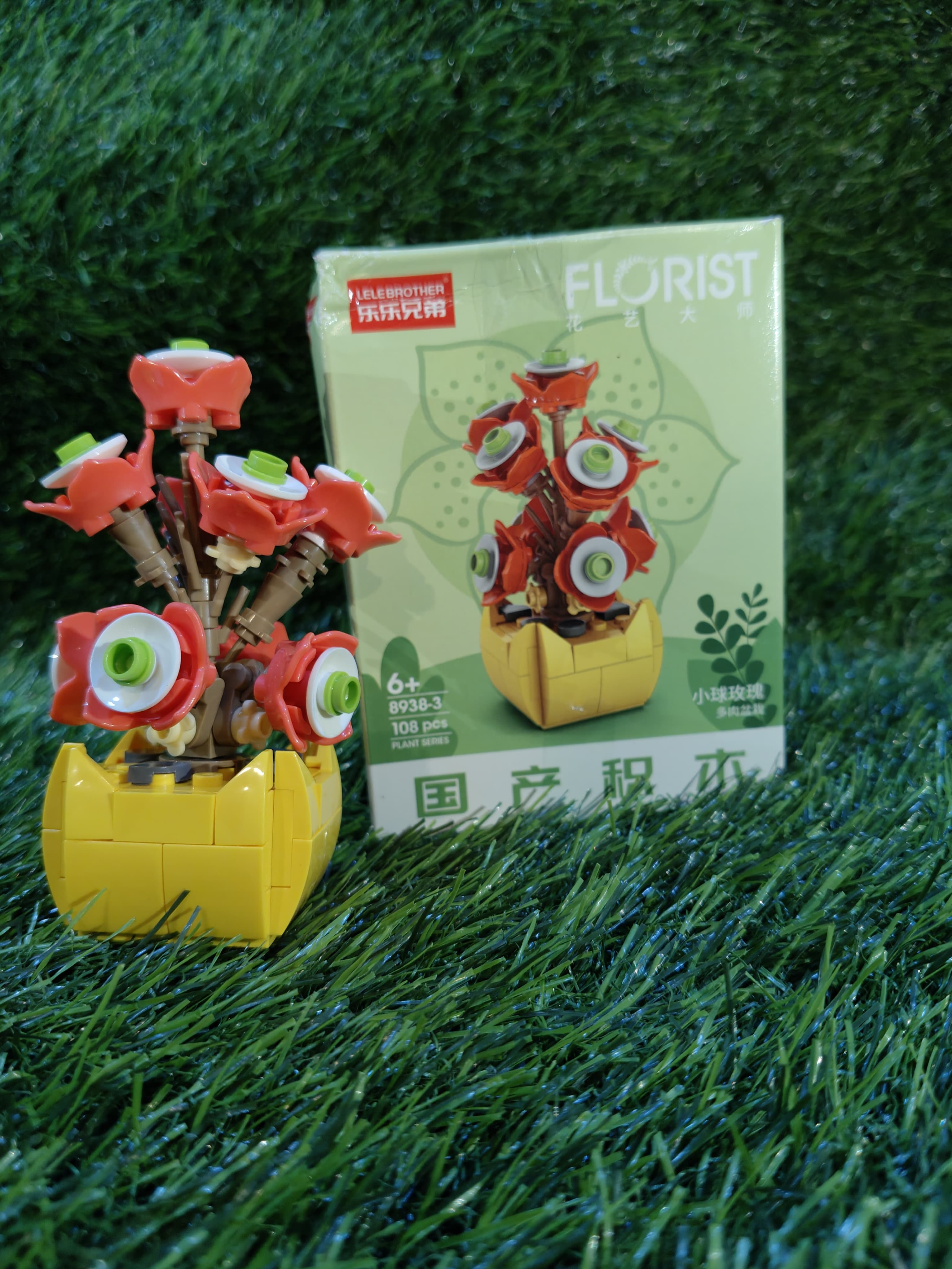 Close-up view of the miniature model