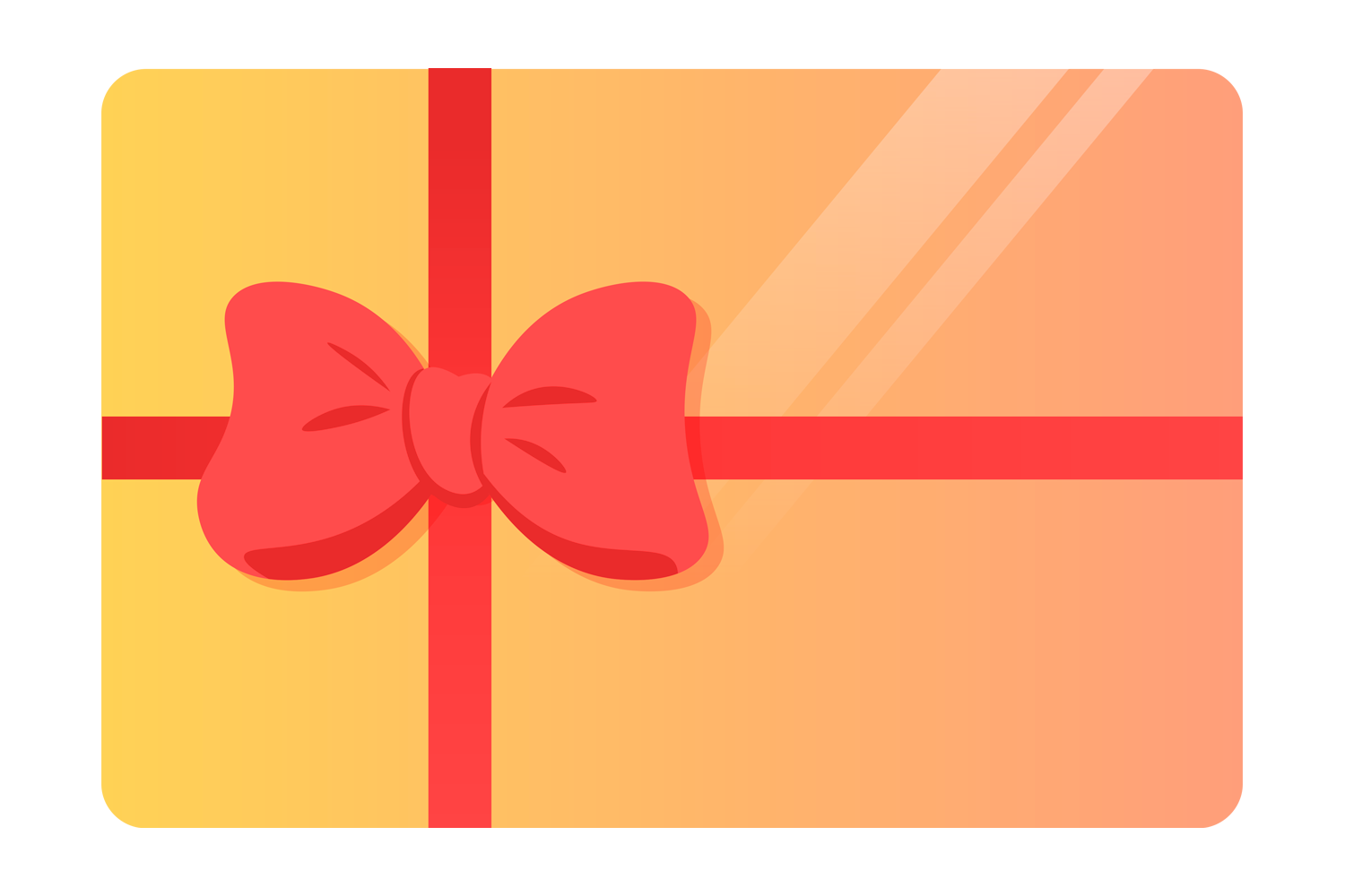 This is an image of peach colored digital gift cards.