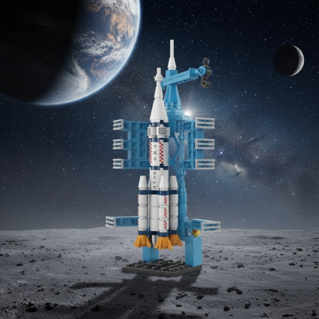 Space Rocket Building Block(1Pc)