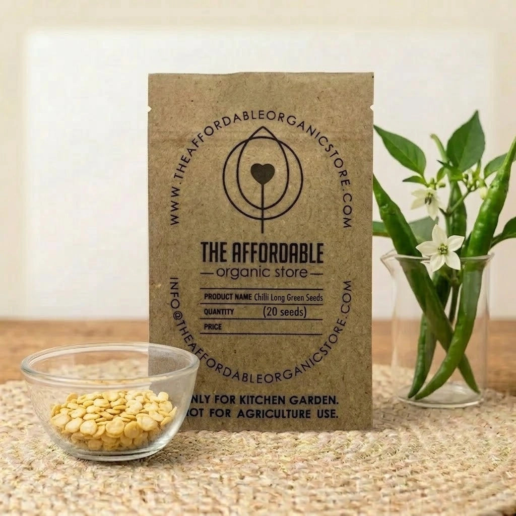 Chilli Long Green Seeds (20 seeds)