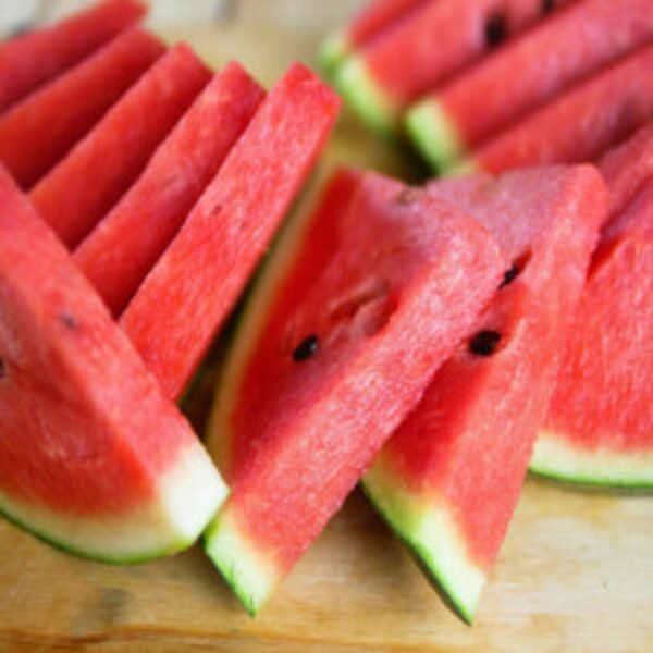 Fresh slices of watermelon