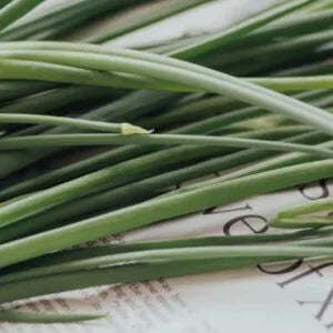 This is an image of the finest Lemon Grass kept on the newspaper.