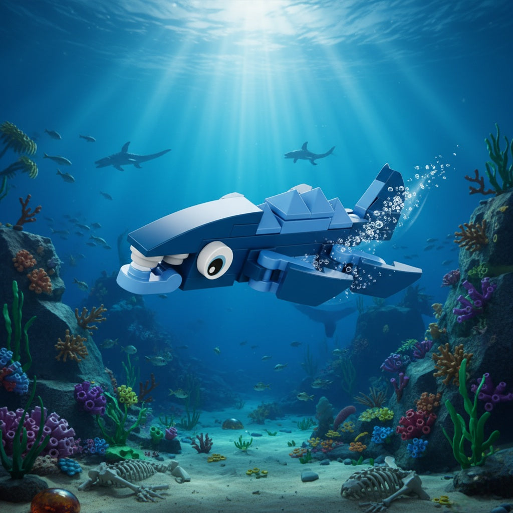 Mosasaurus Building Block (1Pc)