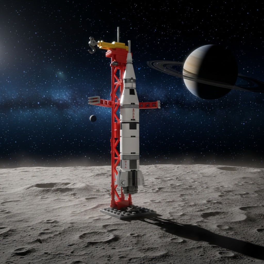 Apollo Space Rocket Building block (1Pc)