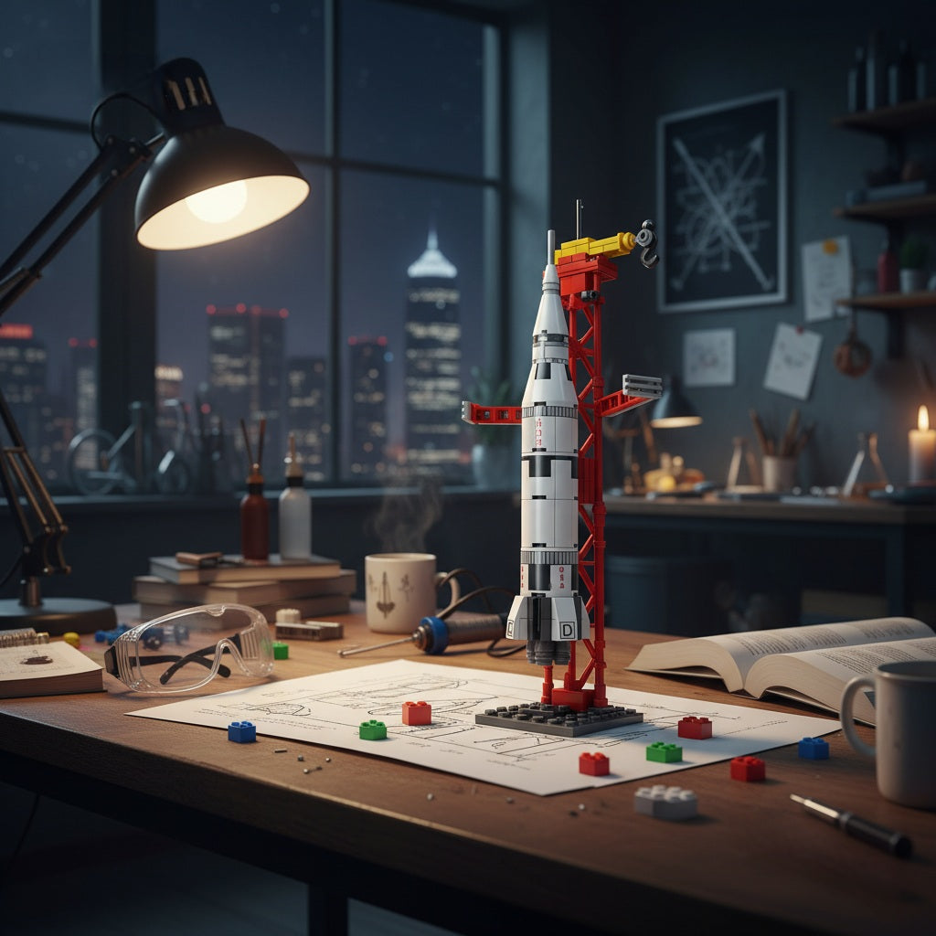 Apollo Space Rocket Building block (1Pc)