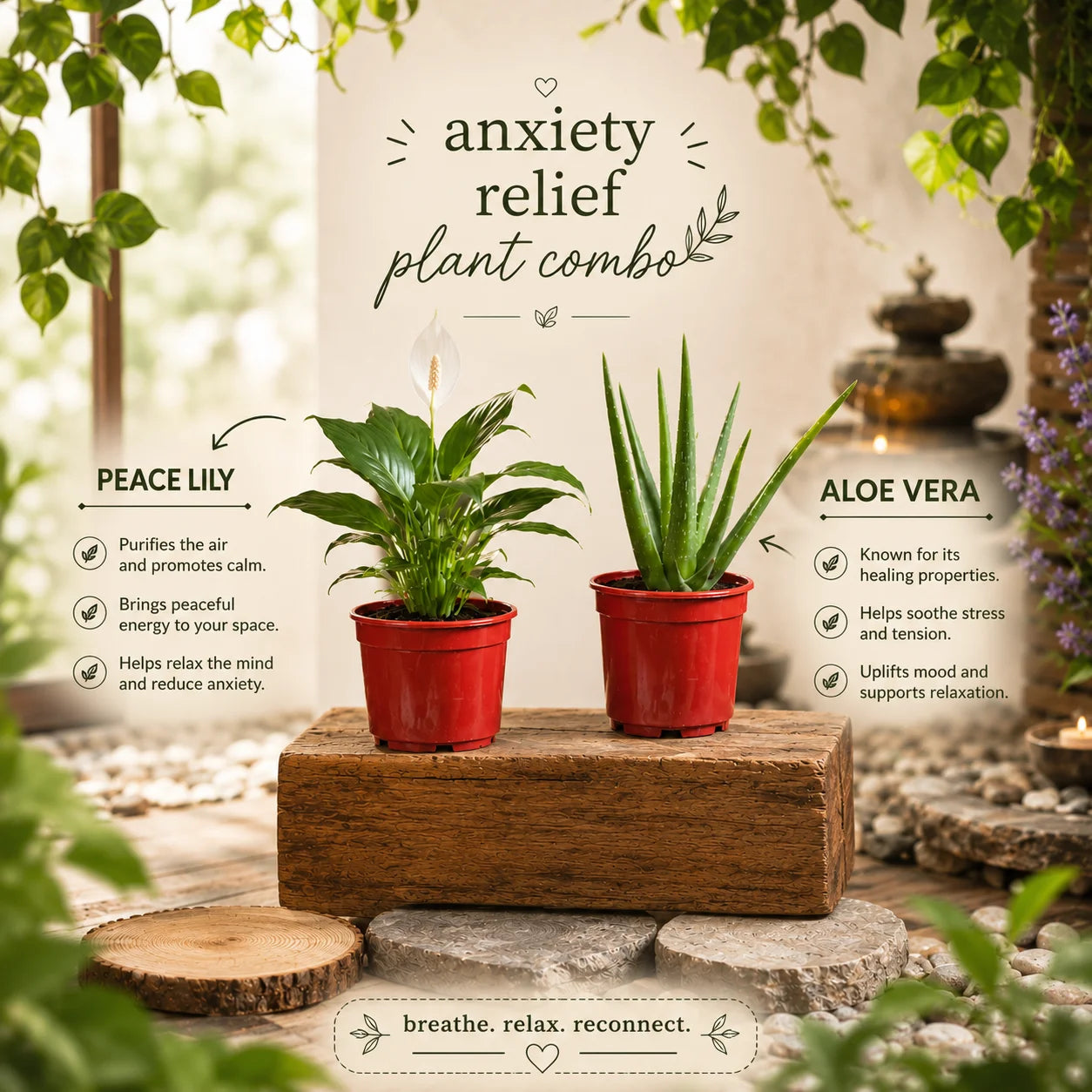 The Anxiety Relief Plant Combo