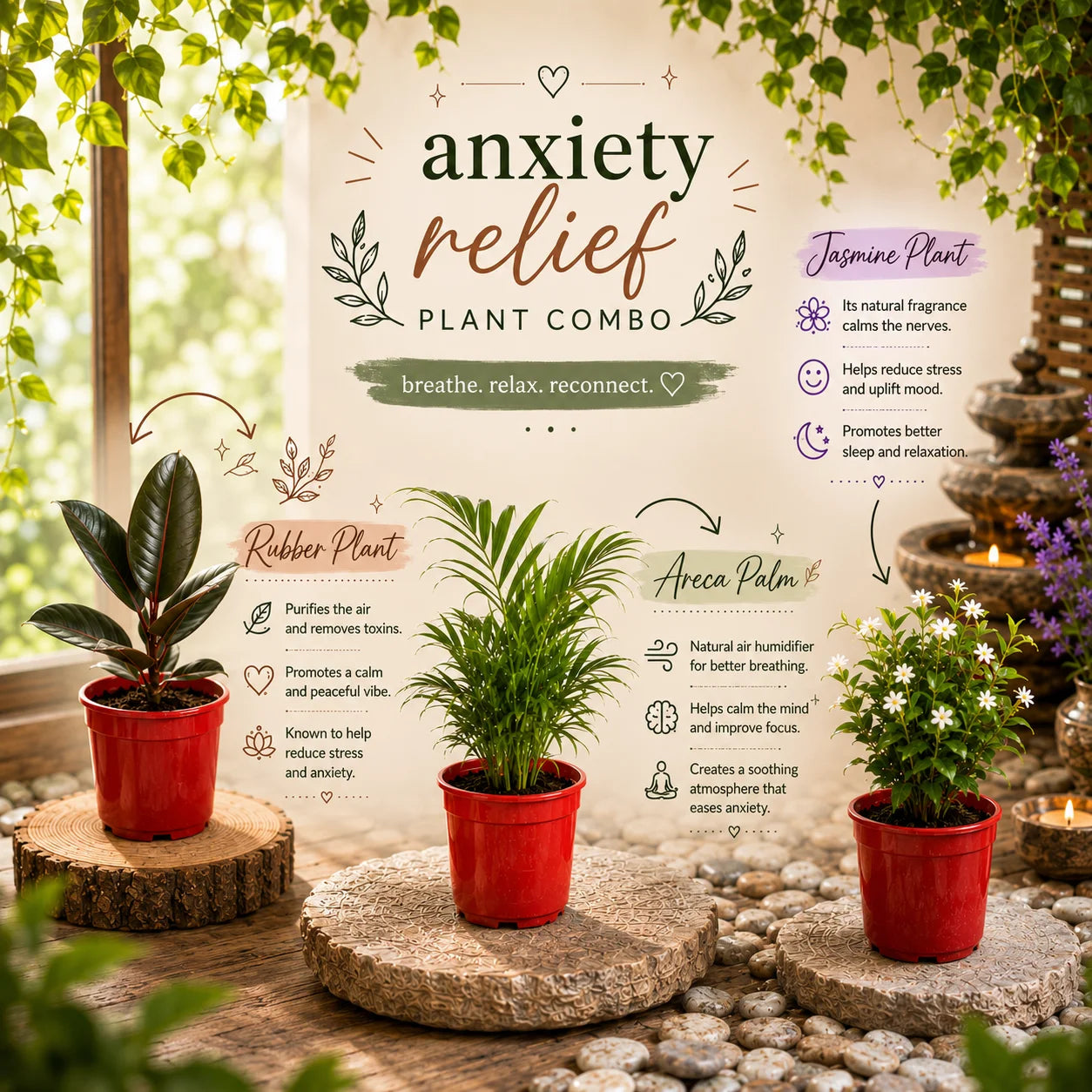 The Anxiety Relief Plant Combo