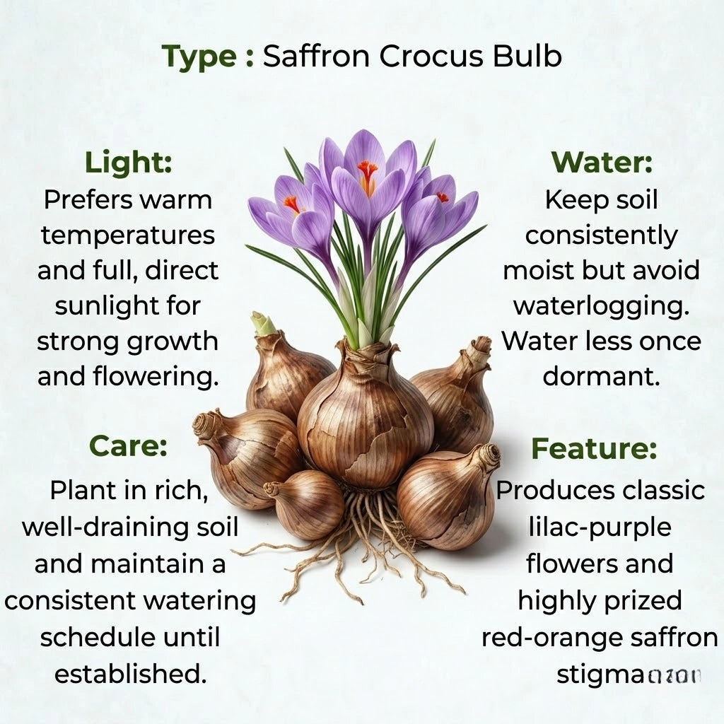 Saffron Crocus Bulb(1Pc)