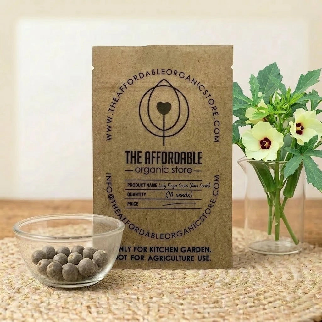 Lady Finger Seeds (Okra Seeds) (10 seeds)