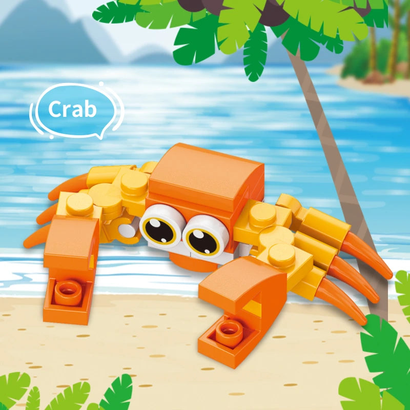 Orange Crab Building Blocks