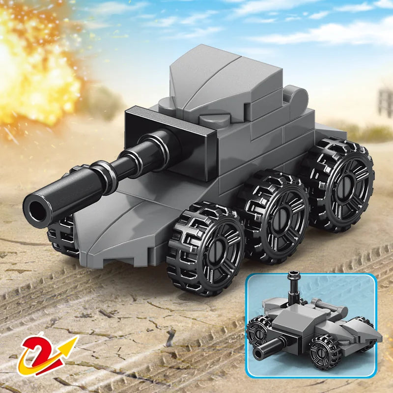 Mortar Tank Building Block (1Pc)