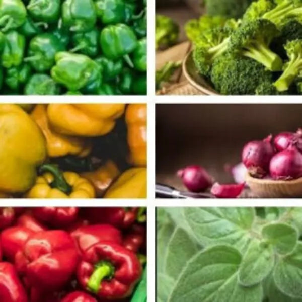 This is an image of Pizza Seeds Pack consisting of six types of vegetables.