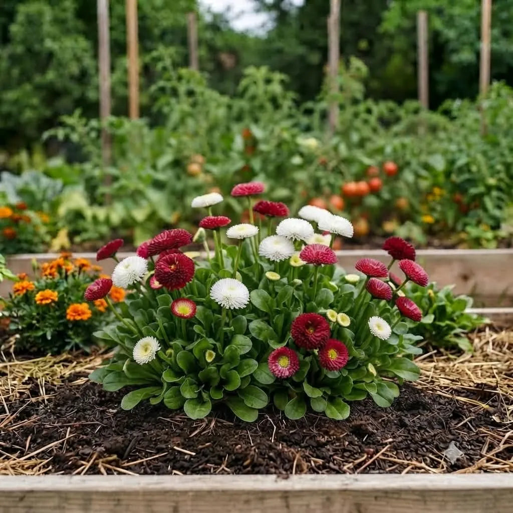 Bellis Monstrosa Double Mix Seeds (100 seeds)