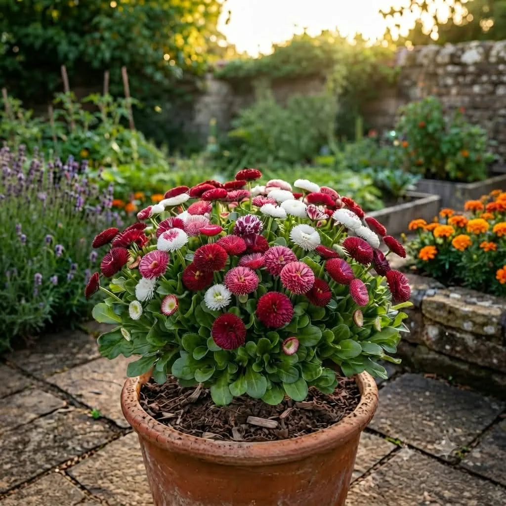 Bellis Monstrosa Double Mix Seeds (100 seeds)
