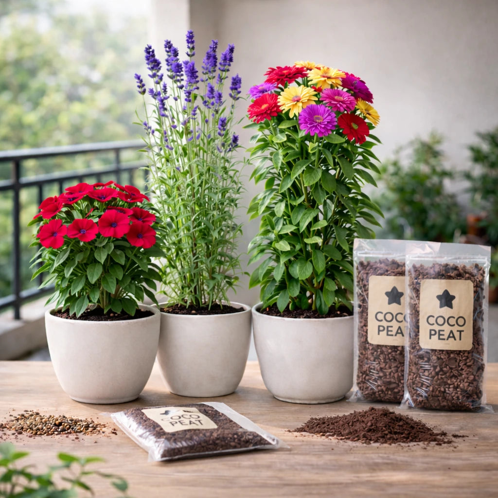 Lavender, Petunia, & Zinnia Flower Seeds Combo