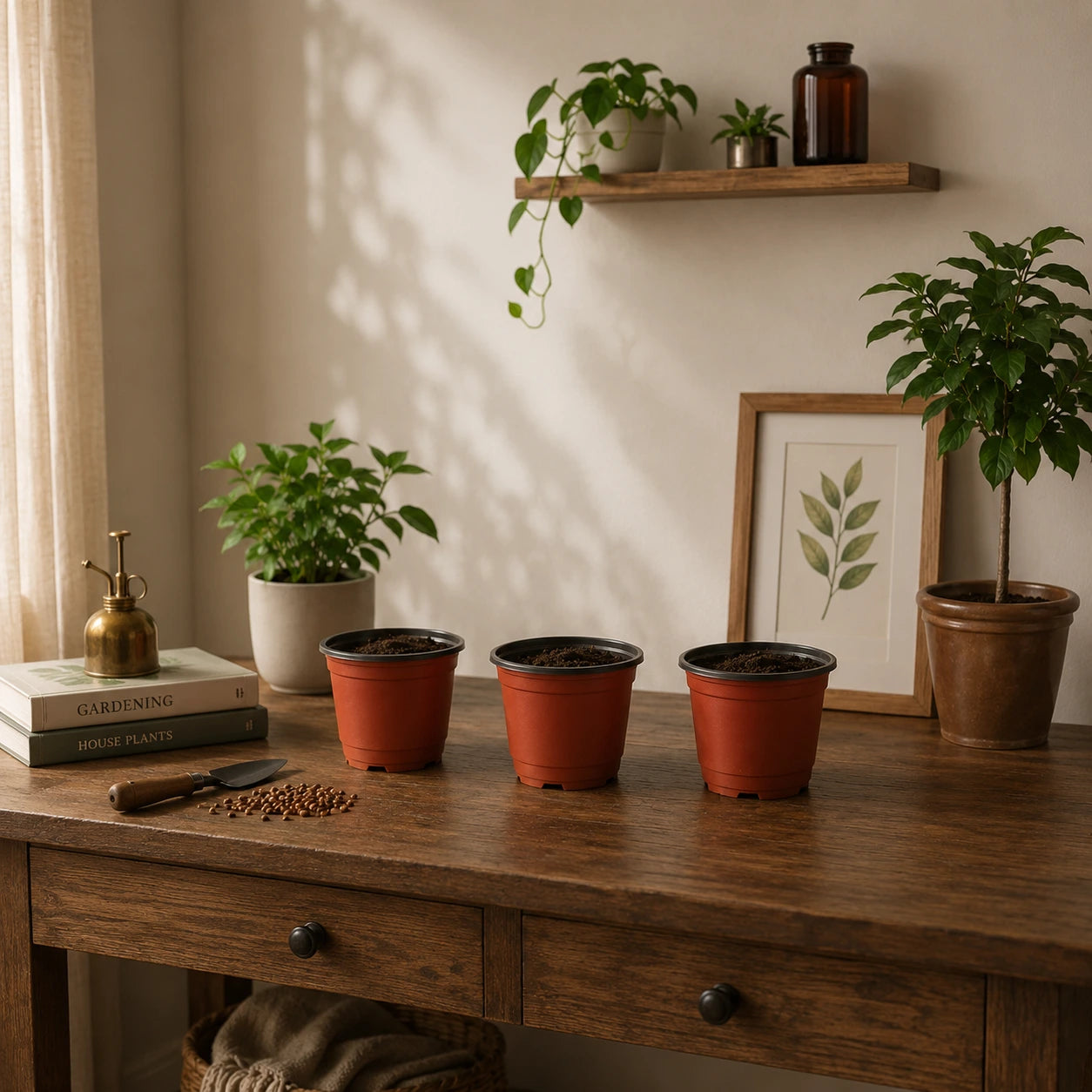 TFP Gardening Pots Set of 3 (Thermoform) (4 inch)