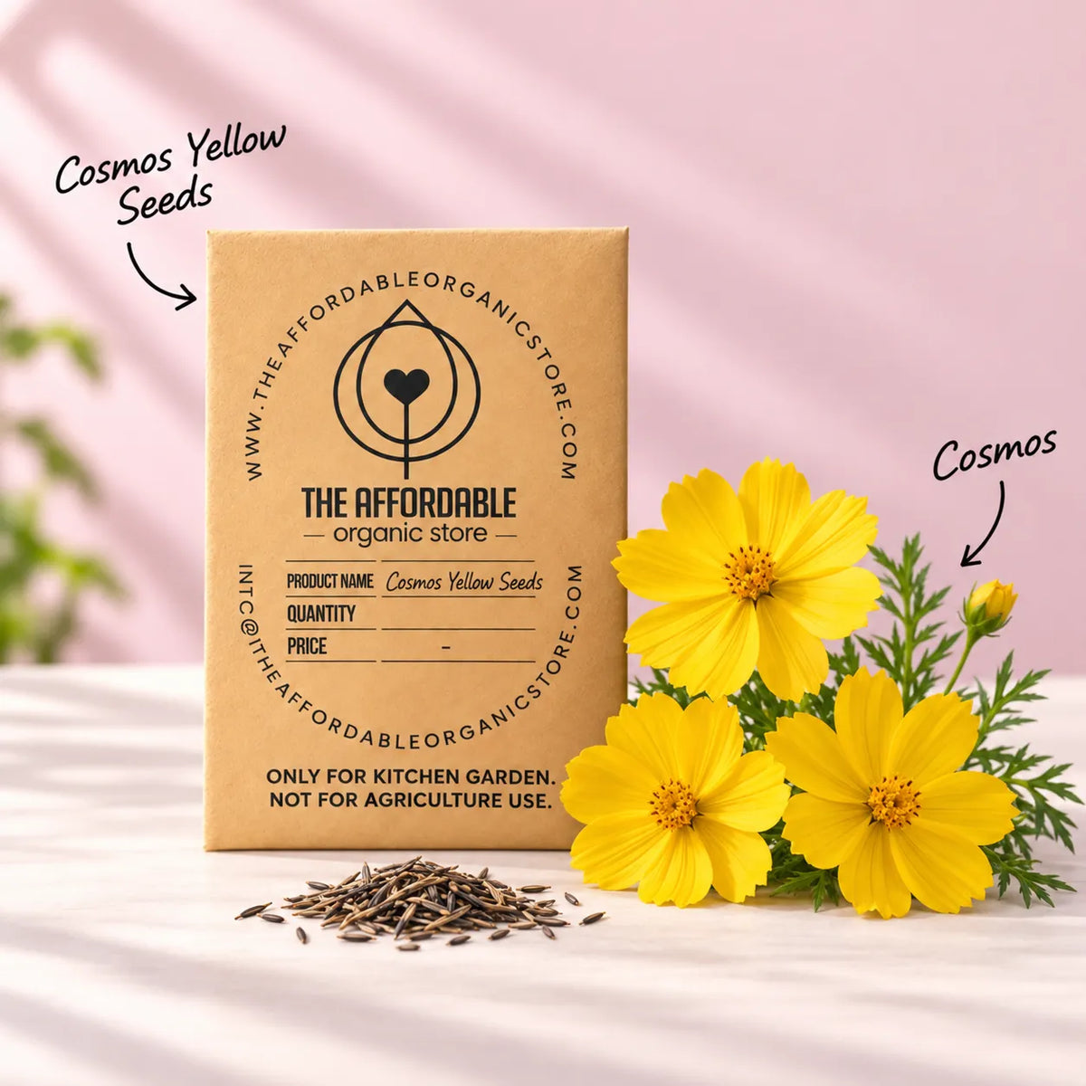 Cosmos Yellow Seeds (20 seeds)
