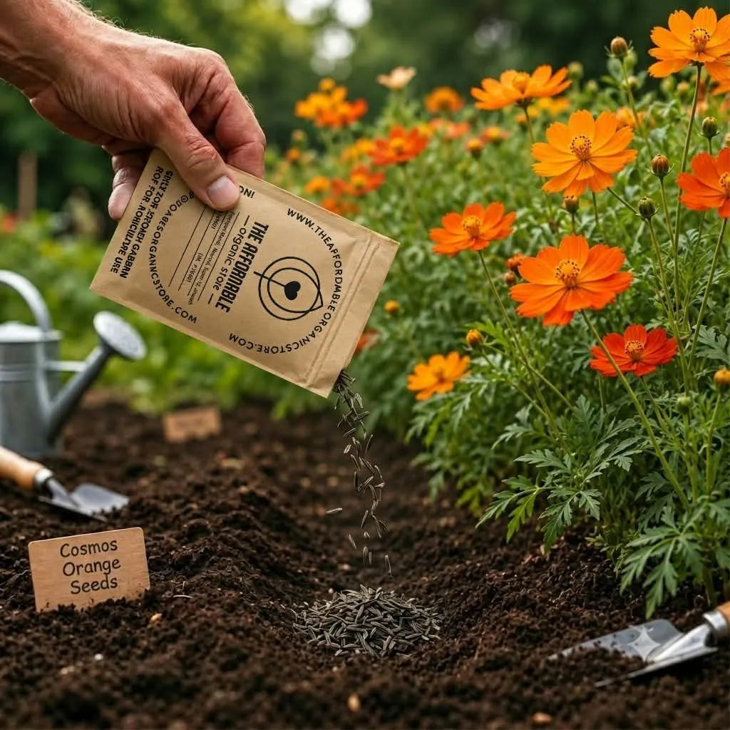 Cosmos Orange Seeds (10 seeds)