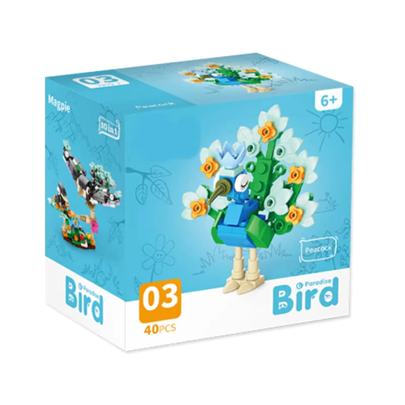 A pack of the Peacock Building block set