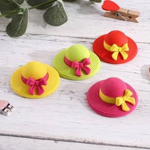 Hat Shape Rubber Pencil Eraser