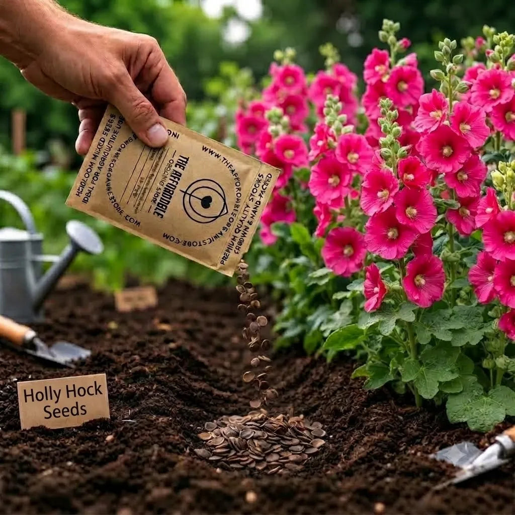Holly Hock Seeds (5 seeds)