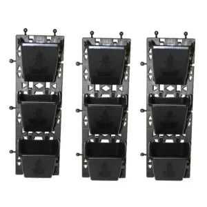 Home Garden Vertical Pots Frame (1 Panel x 3 Pots)