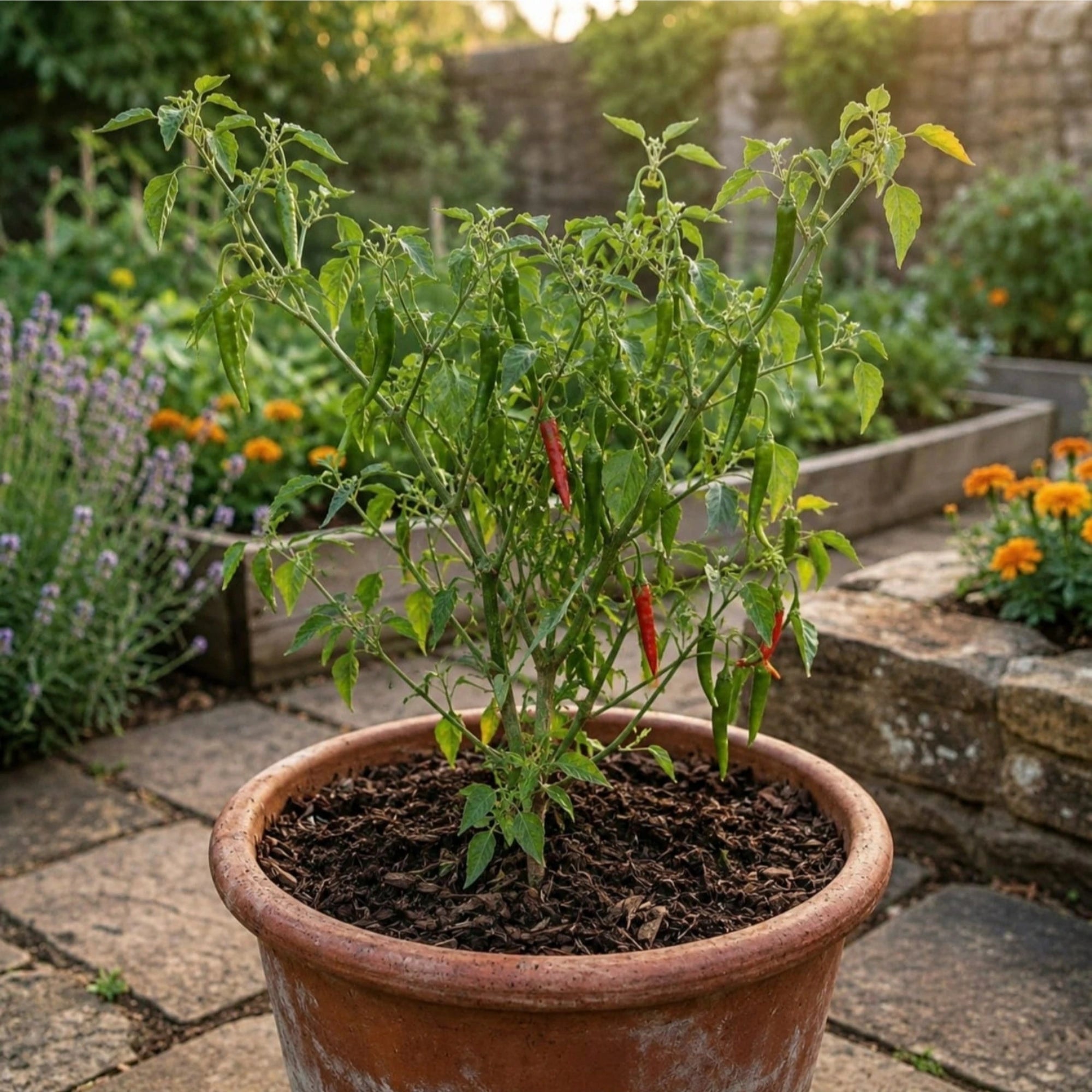Chilli Long Green Seeds (20 seeds)