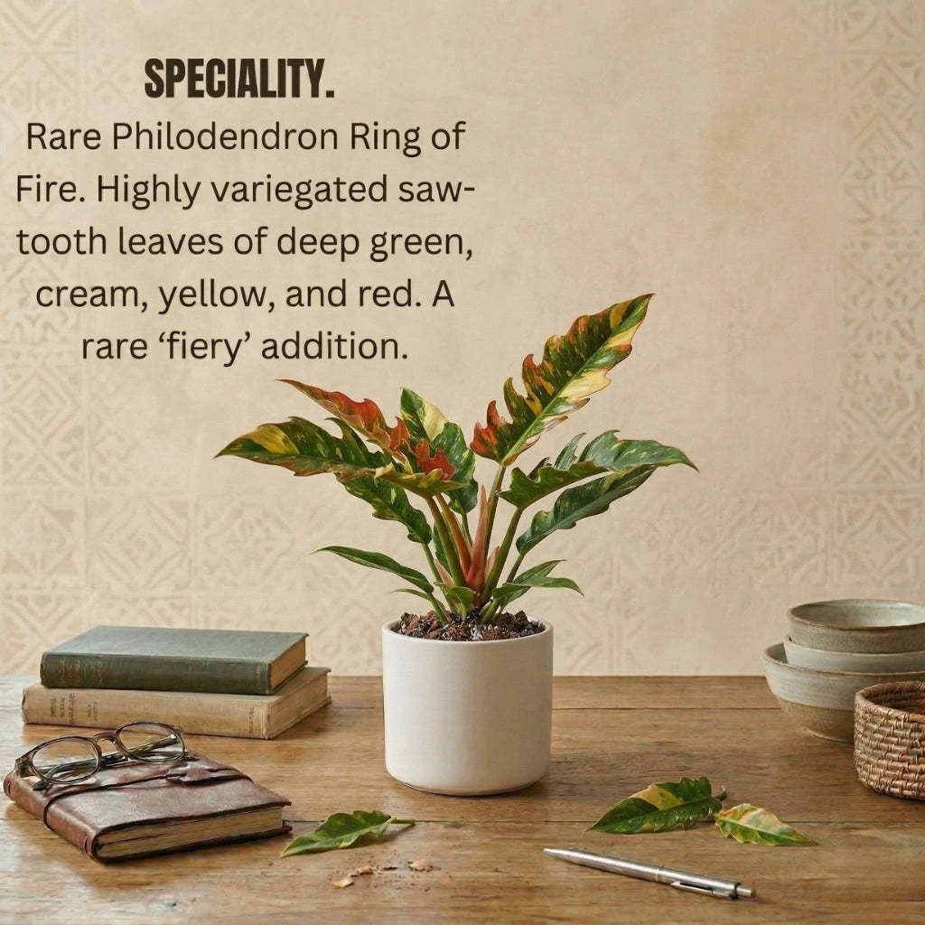Philodendron Ring of Fire Plant Sapling (1Pc)