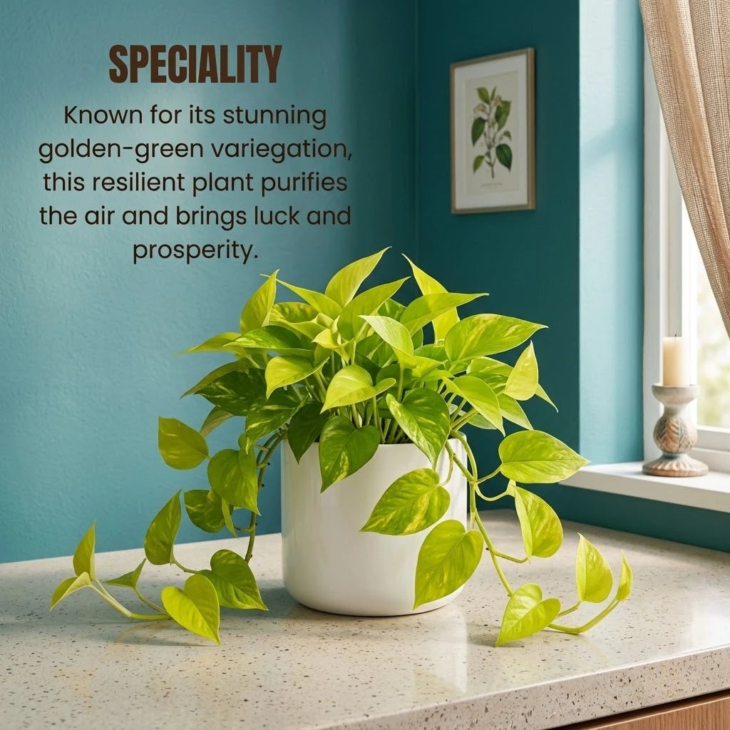 Golden Money Plant Sapling (1pc)