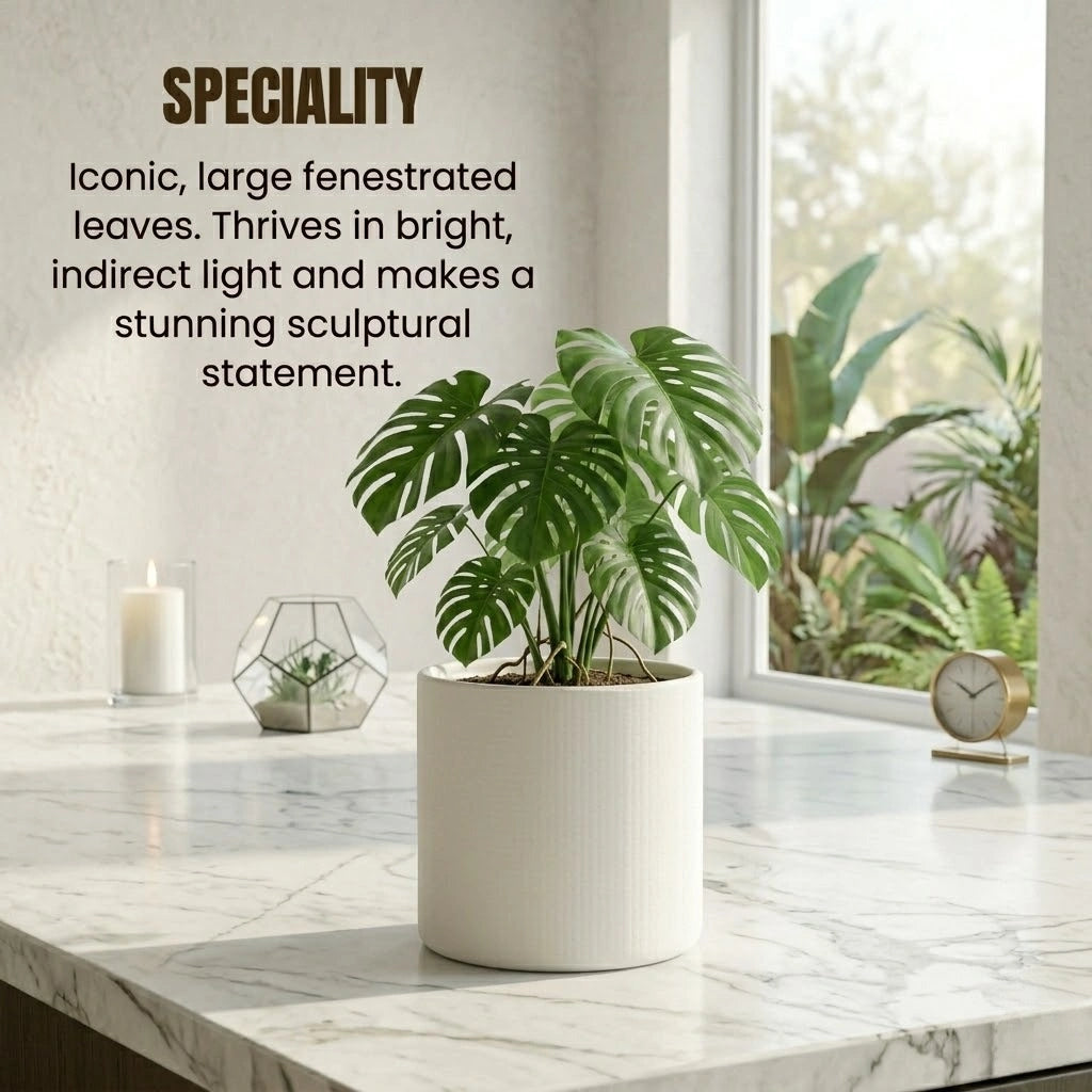 Monstera Deliciosa Plant Sapling (1pc)