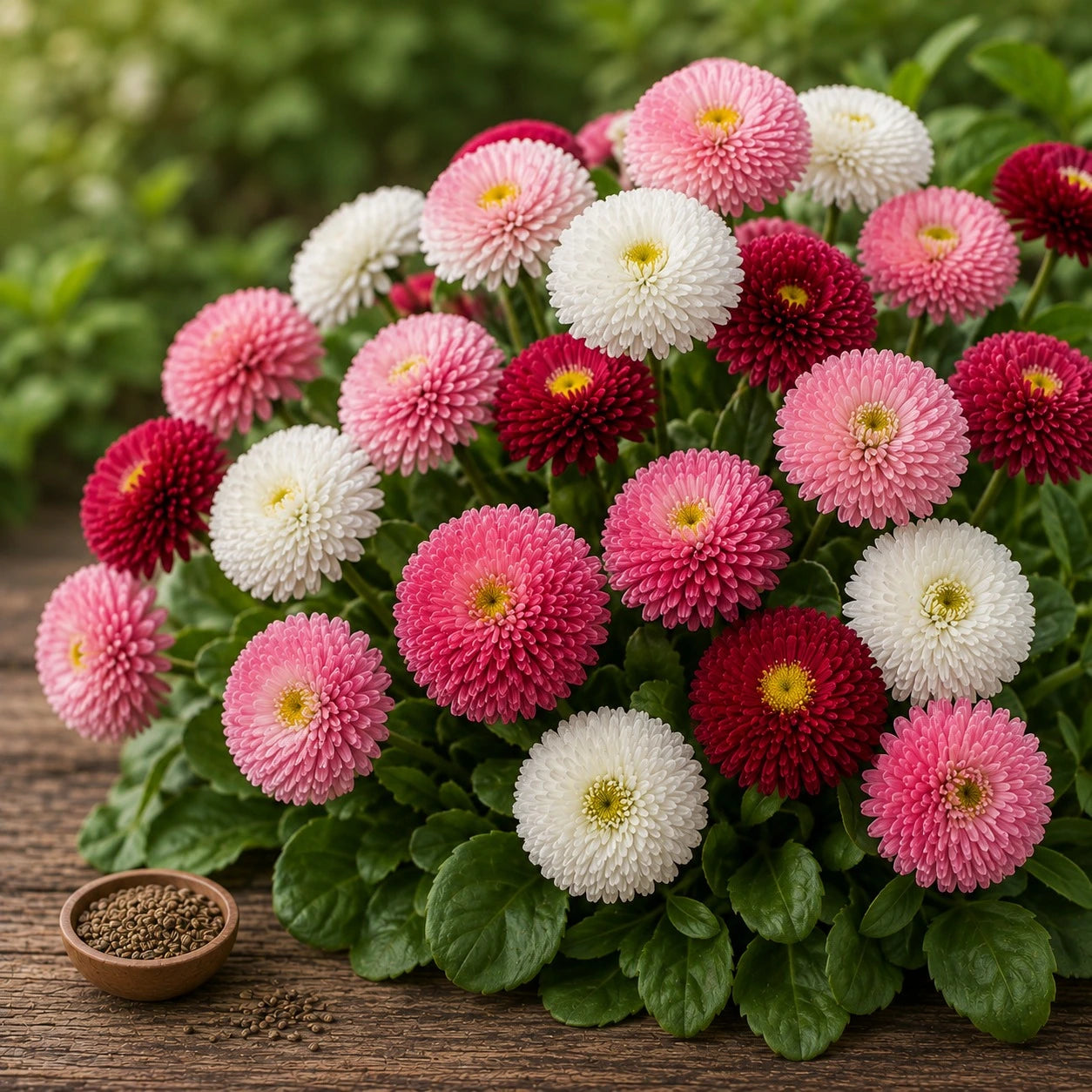 Bellis Monstrosa Double Mix Seeds (100 seeds)