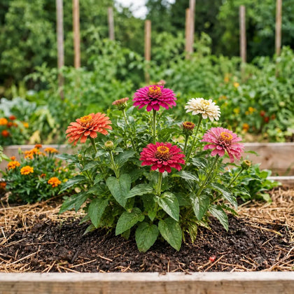 Zinnia Double Mix Seeds (30 seeds)