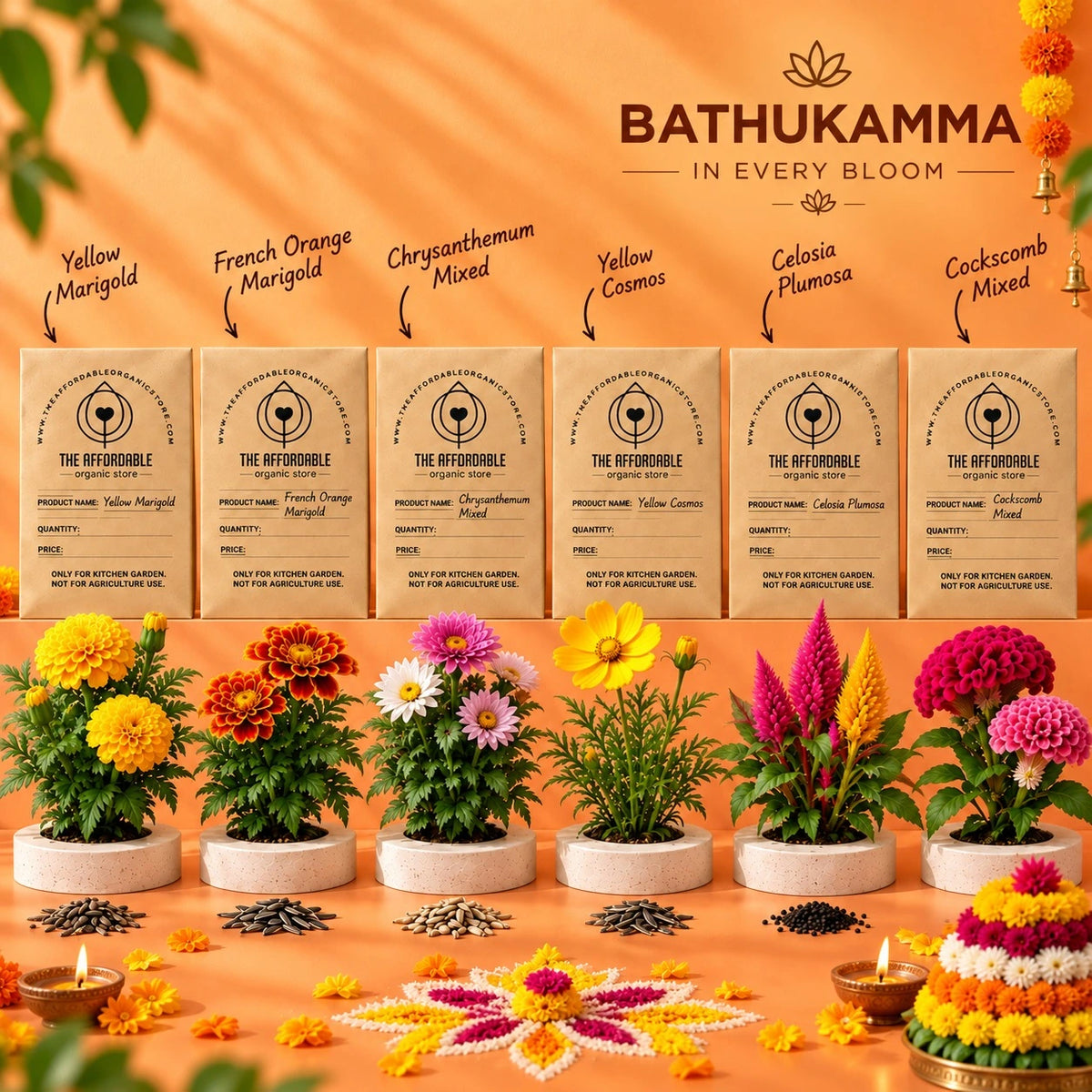 Bathukamma Flower Seed Kit