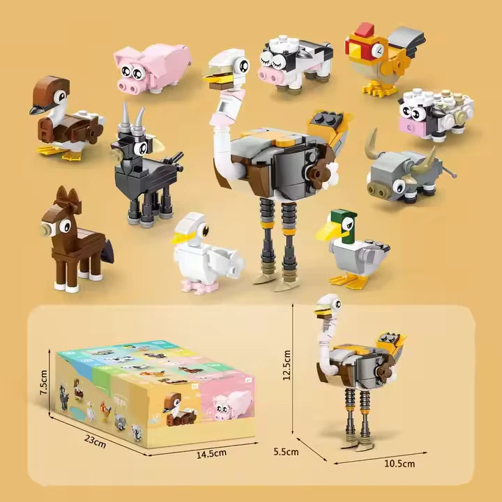 Multiple different building blocks.