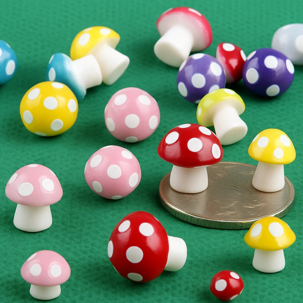 Miniature Mini Resin Mushroom