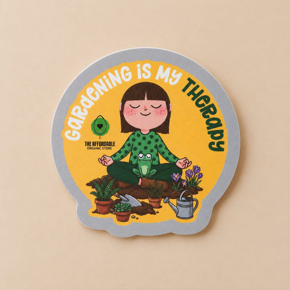 Green Therapy Laminated Sticker (1pc)