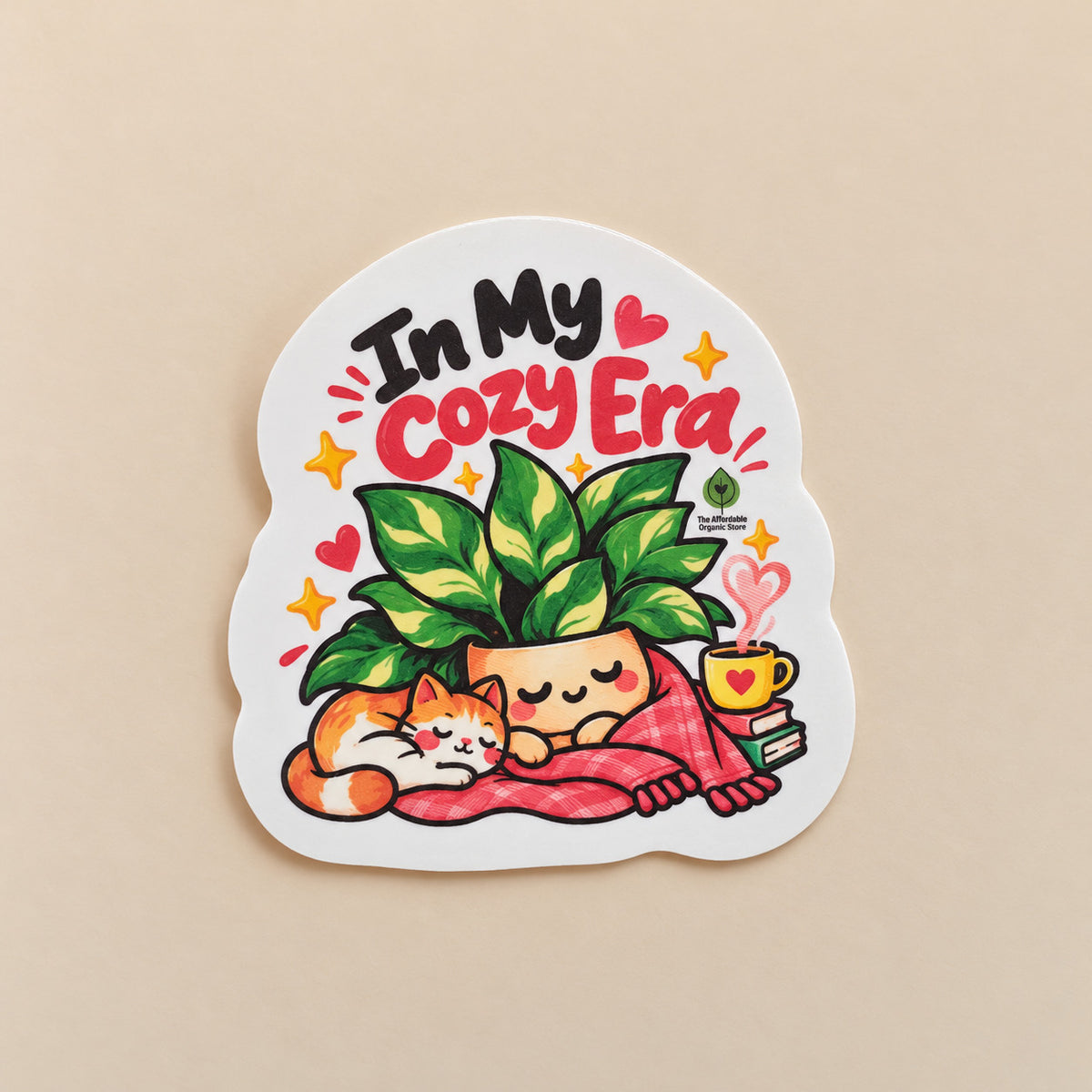 Cozy Era Laminated Sticker (1pc)