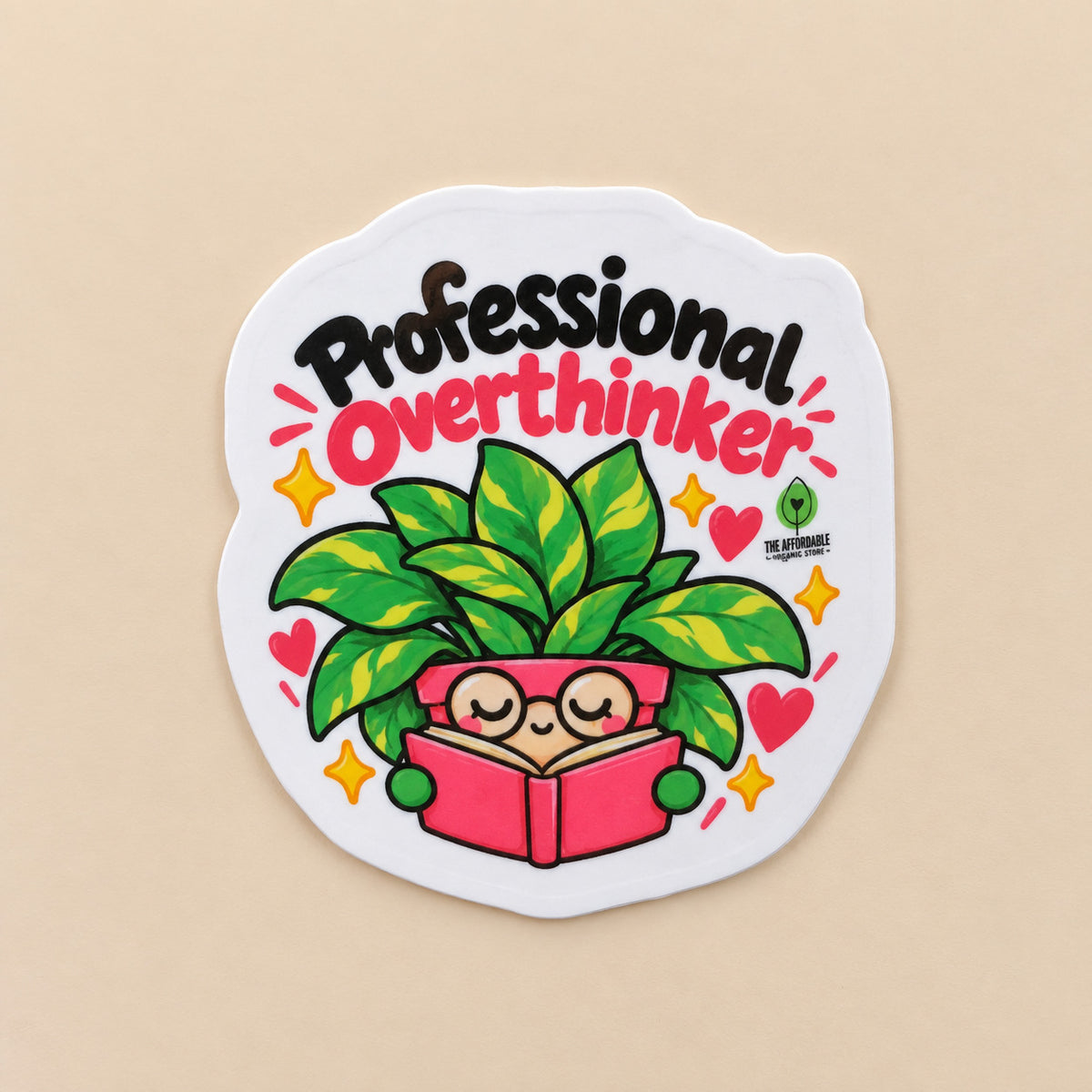 Professional Overthinker Laminated sticker (1pc)