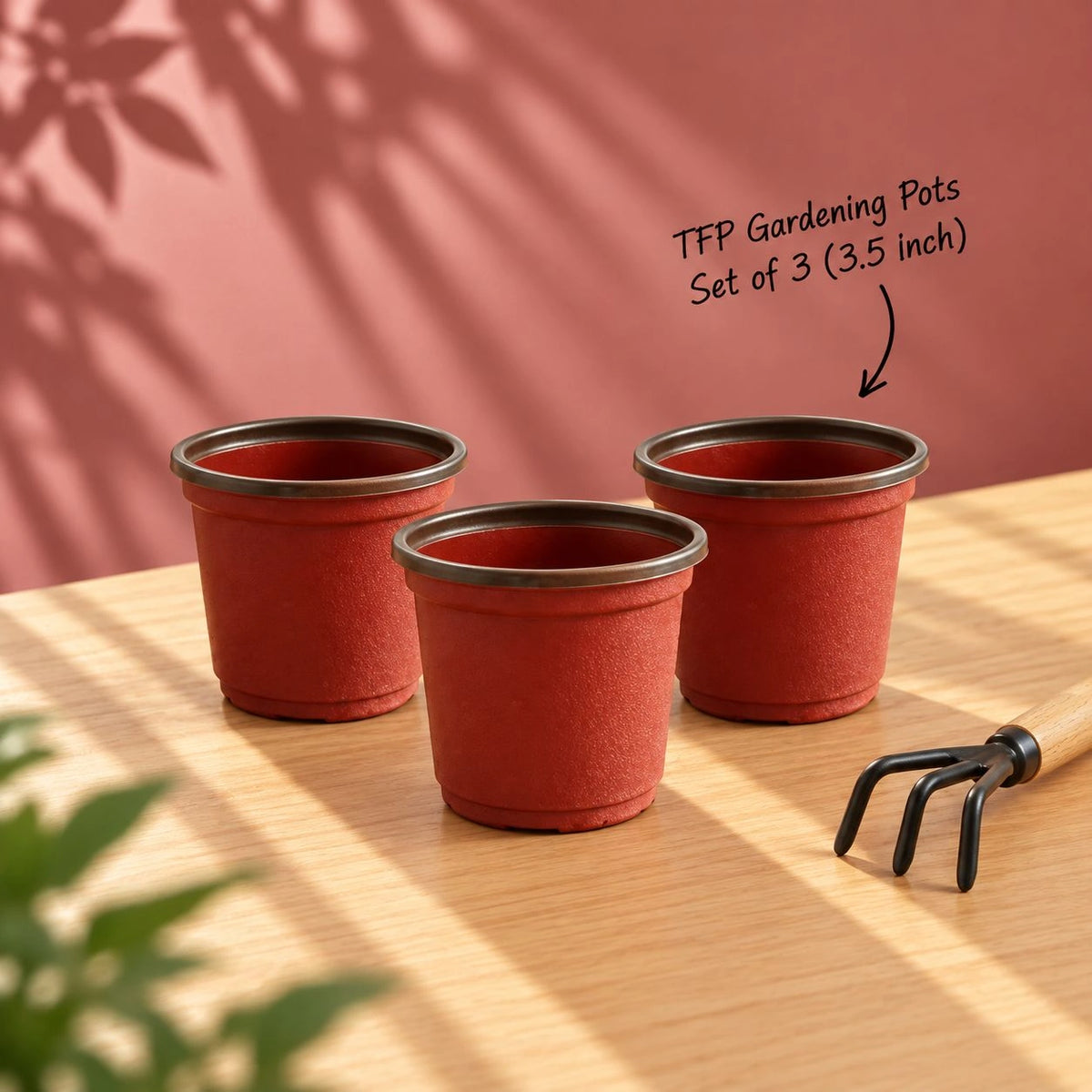 TFP Gardening Pots Set of 3 (3.5 Inch)