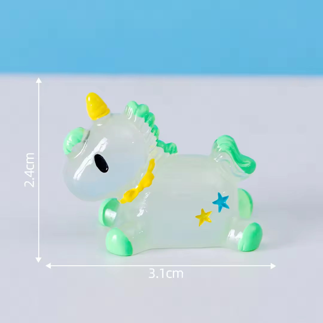 Miniature Glow Unicorn Horse (1pc)