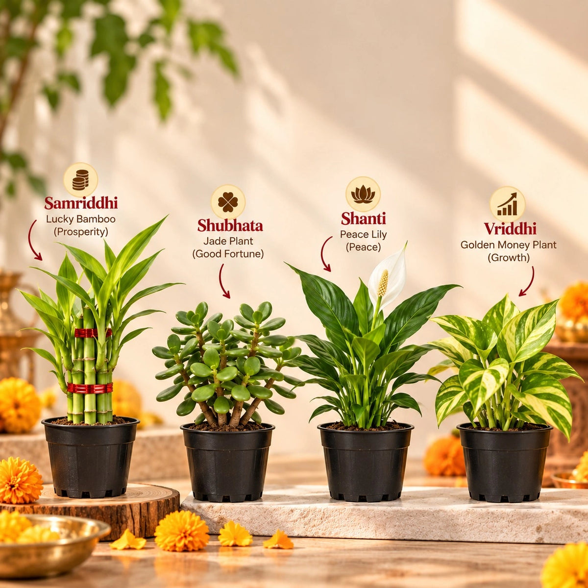Navratri Chaar Shakti Plant Set
