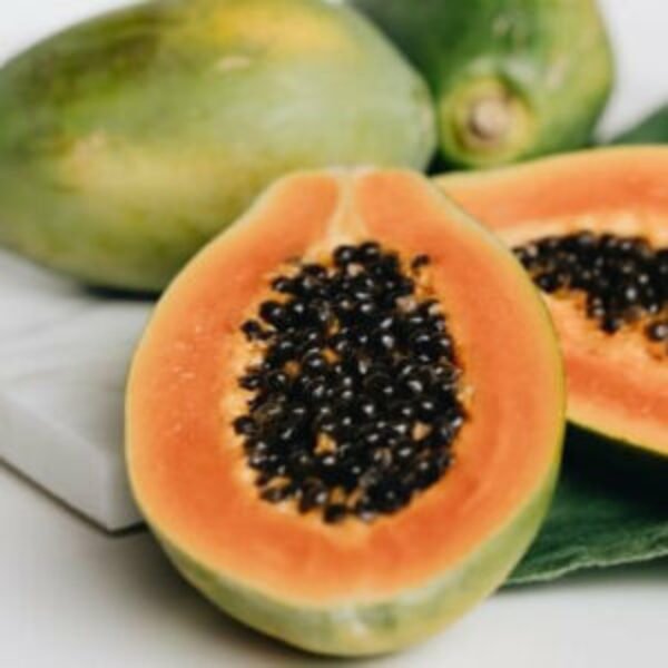Fresh Papaya fruit with seeds