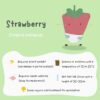 Poster of strawberry and its properties