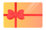 This is an image of peach colored digital gift cards.