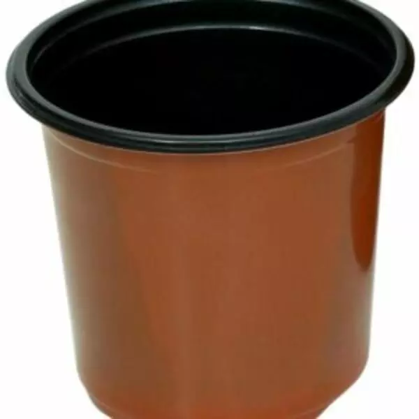 This is an image of brown color Gardening Pot kept against white color background.