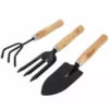 This is an image of Gardening Tools Set (Cultivator, Small Trowel & Gardening Fork) against a white color background.
