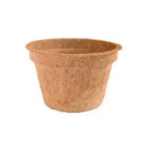 This is an image of Coir Pots of 2 inch placed against white color background.